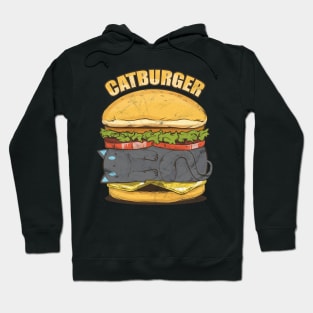 Cat Burger Kitty Cat Lady Gift Hoodie